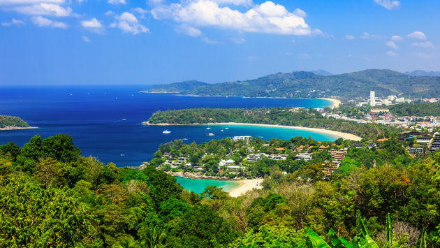 Thailand, Phuket. View point of Kata Noi, Karon Beach and Karon Beach. (Photo via sorincolac / iStock / Getty Images Plus)