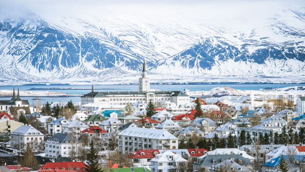 Reykjavik capital city of iceland.  (photo via patpongs/iStock/Getty Images Plus)