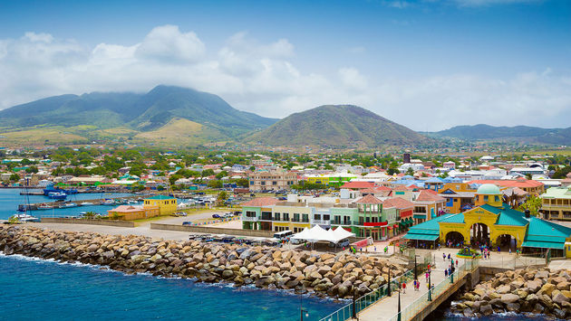 Port Zante in Basseterre town, St. Kitts And Nevis (Photo via mikolajn / iStock / Getty Images Plus)