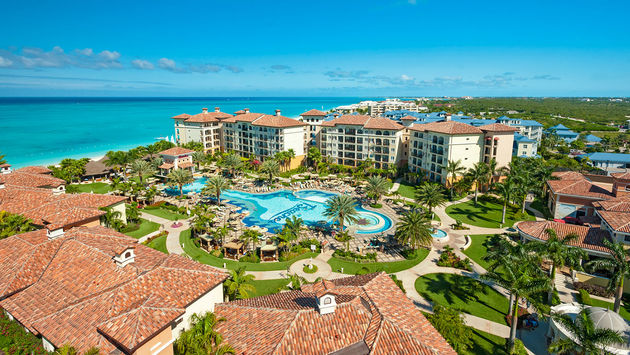 Aerial view of Beaches Turks & Caicos Resort (Courtesy of Sandals)