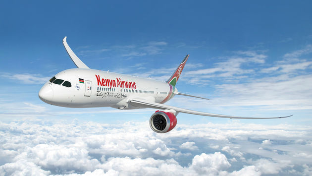 Kenya Airways plane.