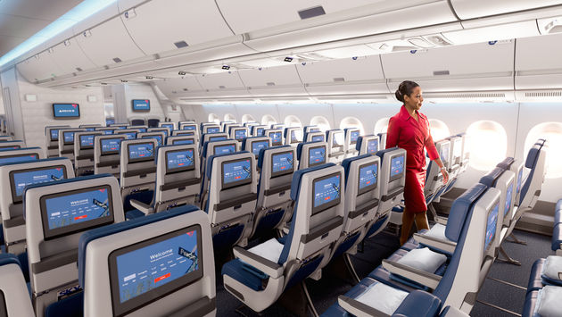 Delta aircraft seatback screens