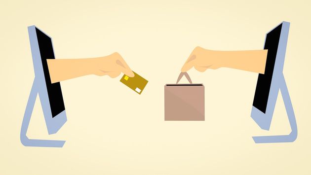 Illustration of e-commerce online sales