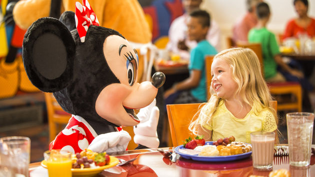 Select Free Disney Dining plans include the option to attend a Disney Character  Dinner.