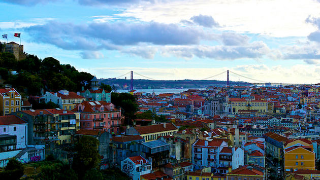 Lisbon seen from Graça