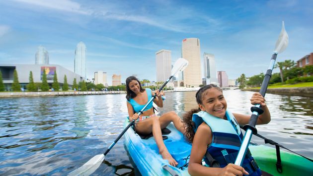 Kayaking, family travel, Tampa Bay, Visit Tampa Bay