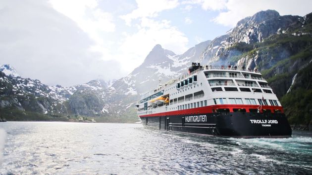 MS Trollfjord from Hurtigruten Norway