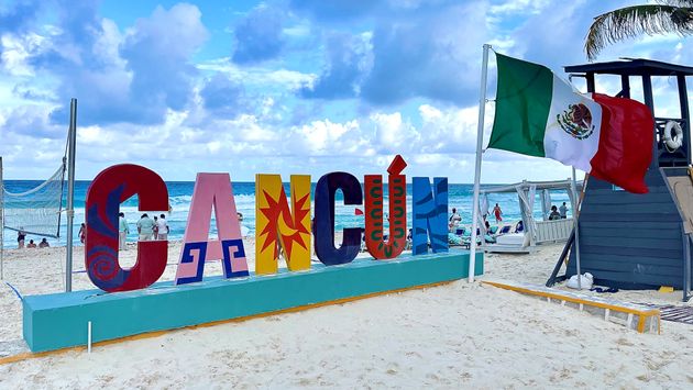 Cancun sign at Wyndham Alltra Cancun