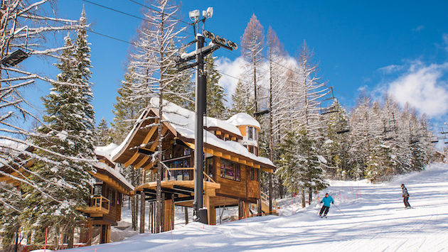 Ski-In, Ski-Out treehouses at Whitefish Mountain Resort in Montana