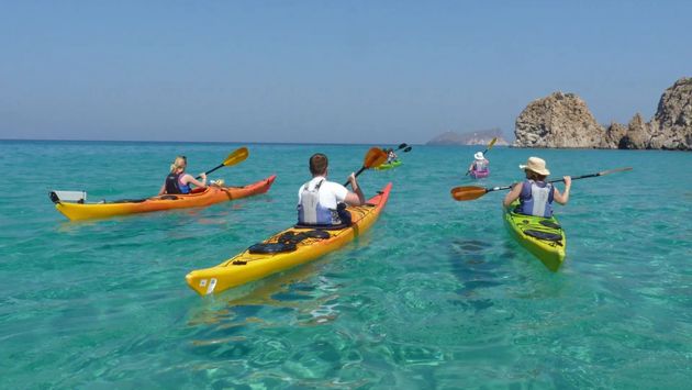 kayaking with Celestyal Cruises