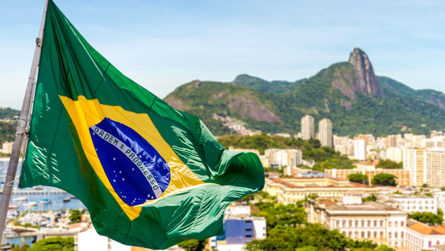 Brazil, Rio de Janeiro, flag
