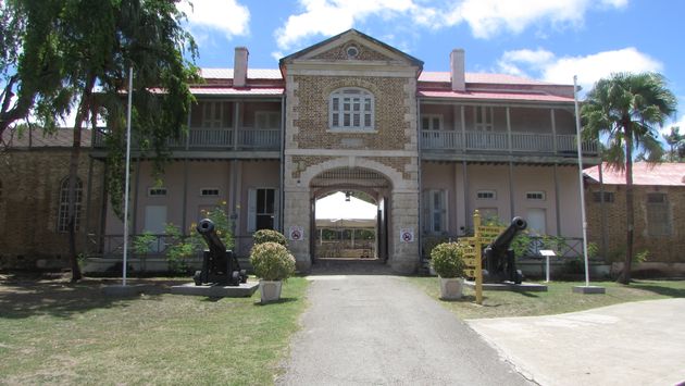 Outside the Barbados Historical Society Museum