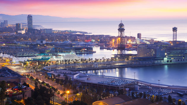 Cruise, port, terminal, harbor, Barcelona, Spain