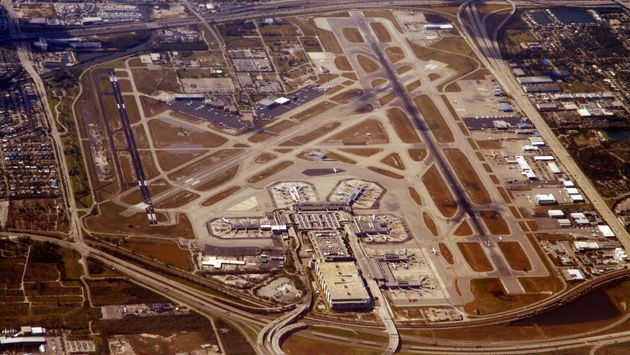 Aerial view of Miami International Airport