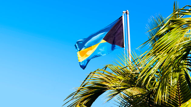 National flag of The Bahamas.