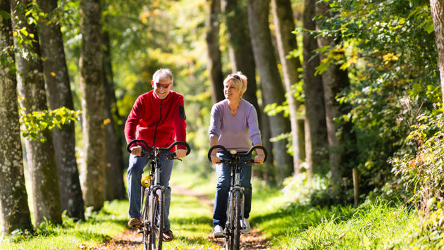 Explore the area on a romantic bicycle ride for two.