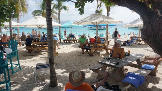 Soggy Dollar Beach Bar British Virgin Islands