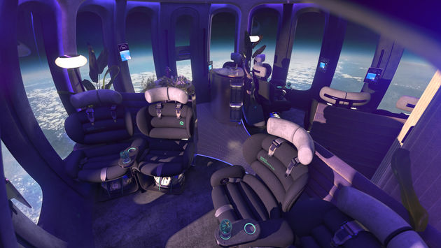 space travel, space tourism, Spaceship Neptune, Space Lounge, Space Perspective