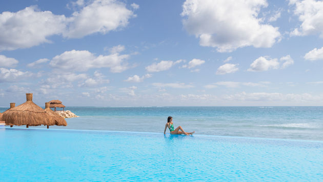 Infinity pool at Ventus at Marina El Cid Spa & Beach Resort Cancun Riviera Maya