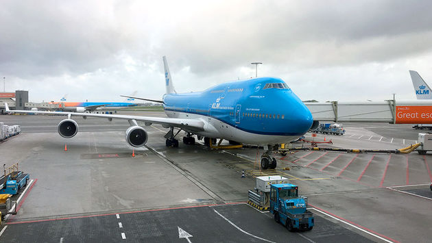 KLM, Boeing 747, Boeing 747-400, airplane, airport, Amsterdam, Schiphol