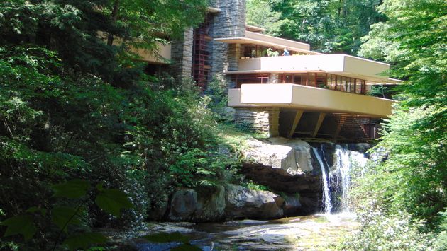 Fallingwater - a house designed by the architect Frank Lloyd Wright in 1939 in southwest Pennsylvania's Laurel Highlands