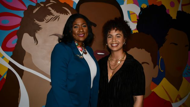 Director General Latia Duncombe Bahamian artist and curator Angelika Wallace-Whitfield