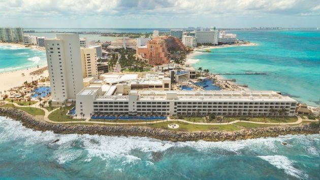 aerial view Hyatt Ziva Cancun