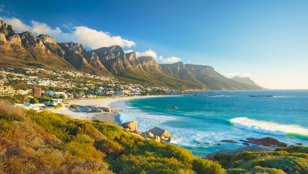 Twelve Apostles mountain in Camps Bay, Cape Town, South Africa