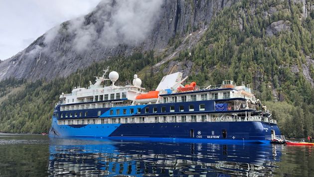 American Queen Coyages' Ocean Victory in Misty Fjords.