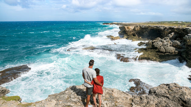 The coast at Animal Flower Cave, Barbados