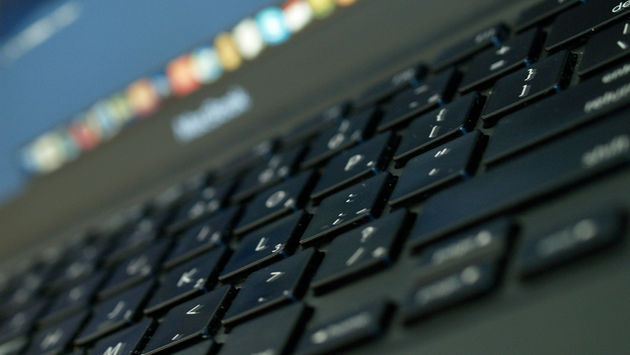 keyboard, laptop