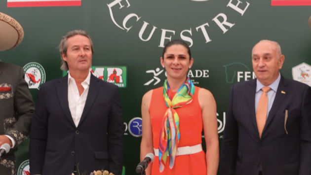 Ana Gabriela Guevara, titular de CONADE, anunció el Primer  Festival Deportivo Ecuestre. (Photo via: CONADE).