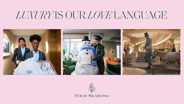 Four Seasons' new 'Luxury Is Our Love Language' brand campaign.