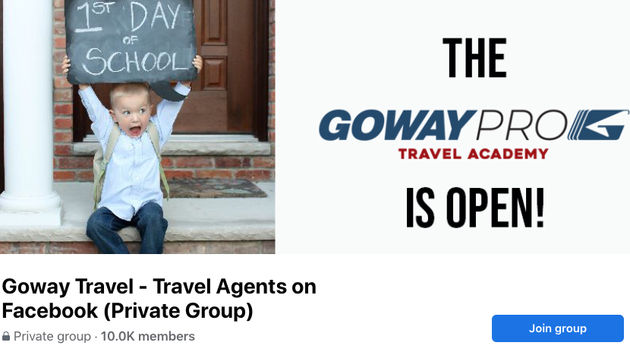 Goway Agents Facebook Group