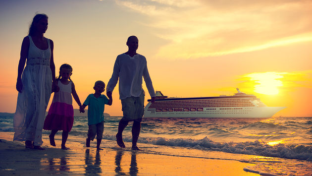 PHOTO: Family Children Beach Cruise Ship Relaxation Concept (photo via Rawpixel / iStock / Getty Images Plus)