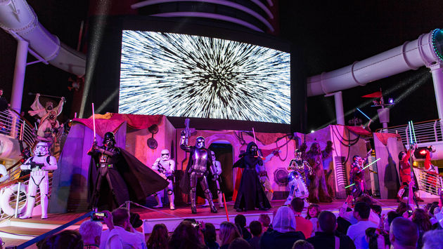 “Summon the Force” deck party Star Wars Day at Sea on Disney Fantasy