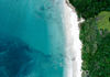 An aerial view of Playa la Lancha