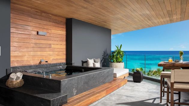 oceanfront master suite, secrets impression moxche, secrets resorts and spas