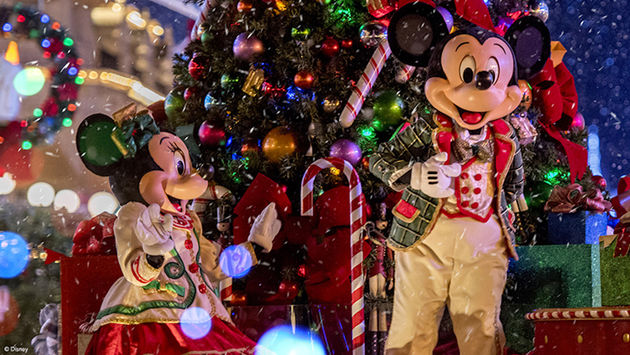 Mickey, Minnie, mouse, holiday, Christmas, Disney, Disney World, Orlando, Florida