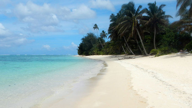 Palm Grove's Beach, Vaimaaga, Rarotonga, Cook Islands