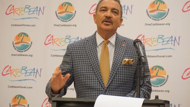 Antigua Tourism Minister Charles Fernandez provided updates at the SOTIC conference in Nassau.