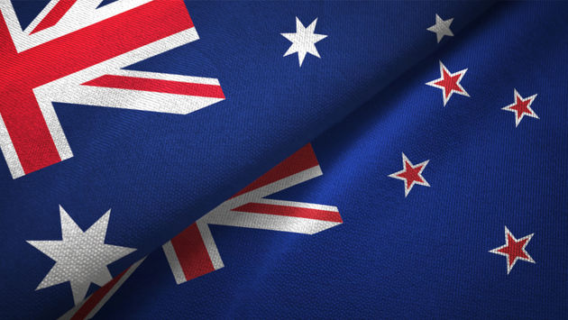 New Zealand and Australia flags.