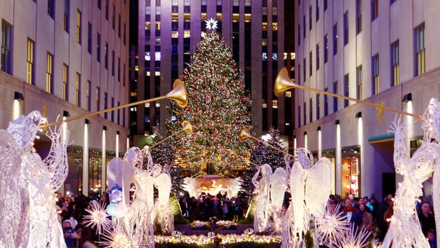 Christmas, holidays, tree, Rockefeller, Manhattan, New York City, NYC, New York