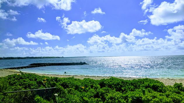 Beach in Nassau, Bahamas