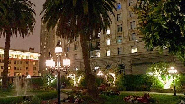 Fairmont San Francisco at night