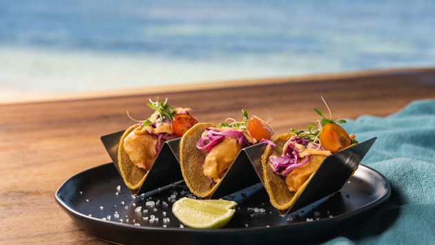 A taco dish at Hyatt Ziva Riviera Cancun