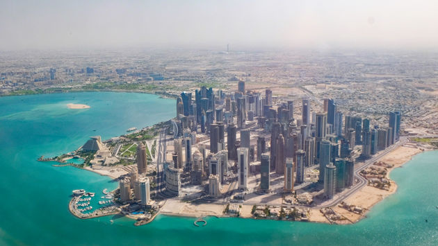 Doha, Qatar from the air