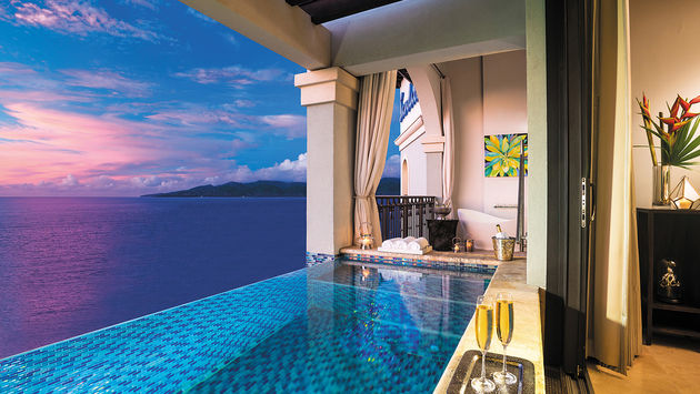 Sandals Grenada, SkyPool, pool, suites