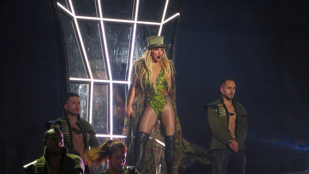 Britney Spears performing at her Las Vegas residency