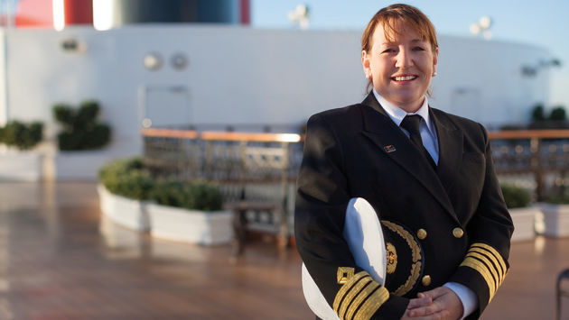 Captain Inger Klein Thorhauge, Cunard Line, female captains, women in travel